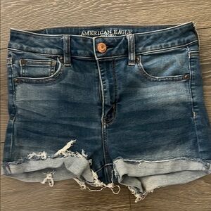 American Eagle Outfitters Distressed Hi Rise Shortie